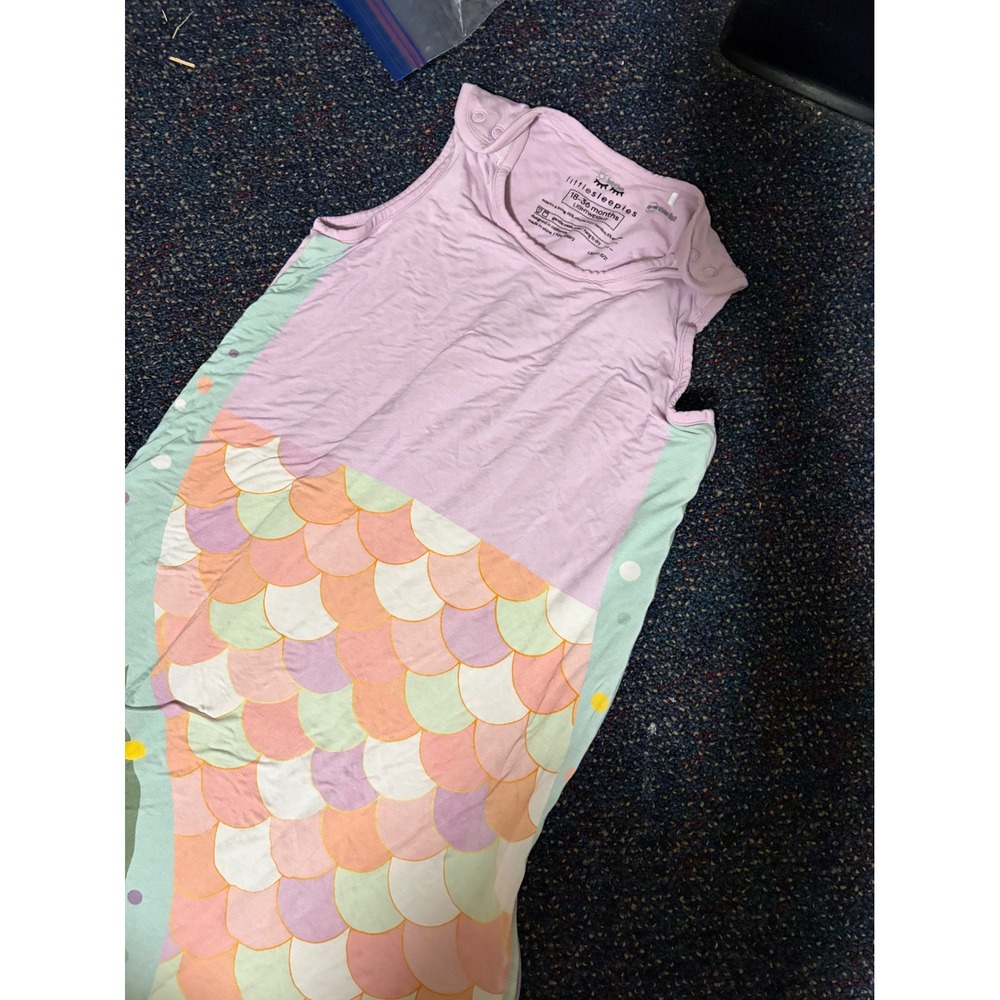 Little Sleepies Mermaid Sleep Sack Bamboo Viscose 18-36 Months Lightweight LS50C